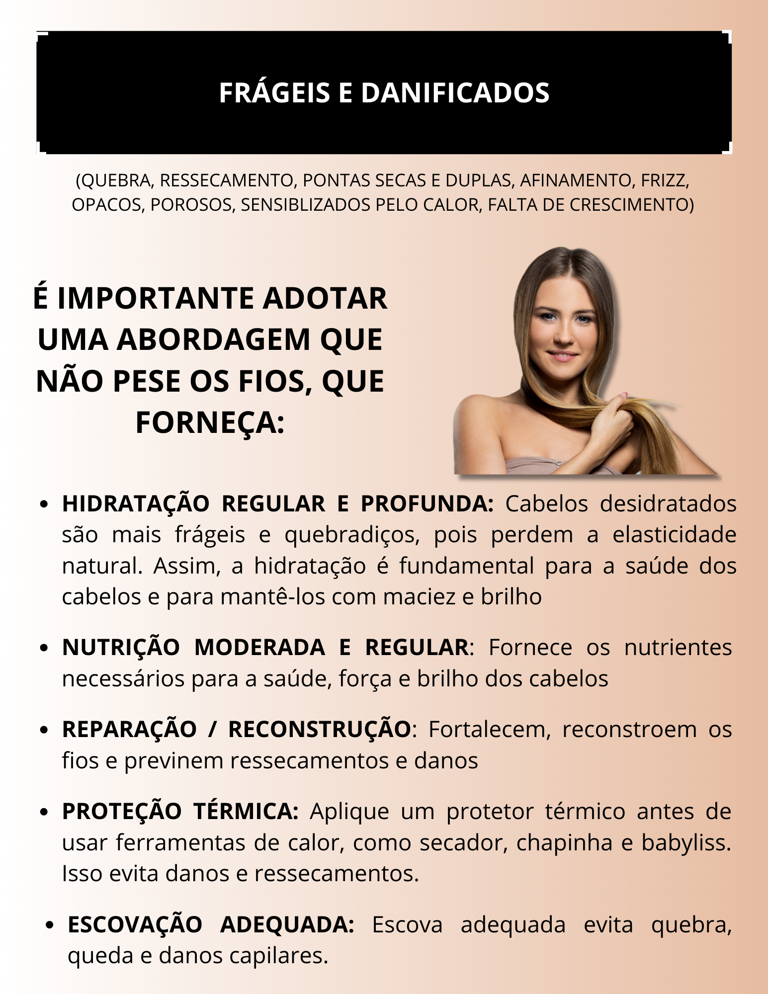 Capa Dor Cabelos danificados